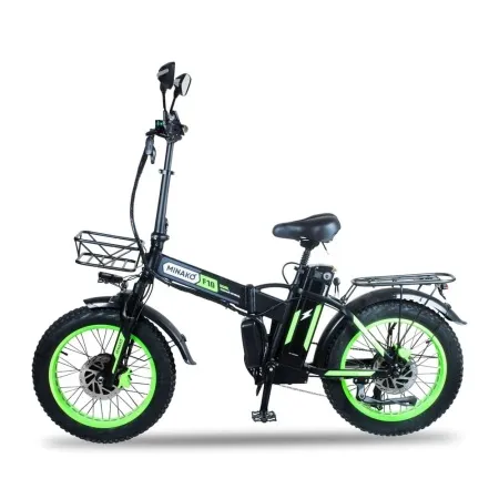 Электровелосипед Minako F10 Dual PRO, Салатовый - интернет-магазин надежной и качественной электроники UralElectronica г. Москва