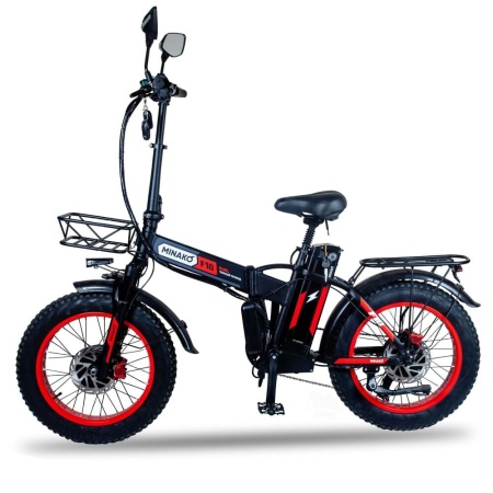 Электровелосипед Minako F10 Dual PRO, Красный - интернет-магазин надежной и качественной электроники UralElectronica г. Москва