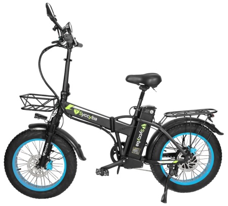 Электровелосипед Syccyba F10 Blue - интернет-магазин надежной и качественной электроники UralElectronica г. Москва