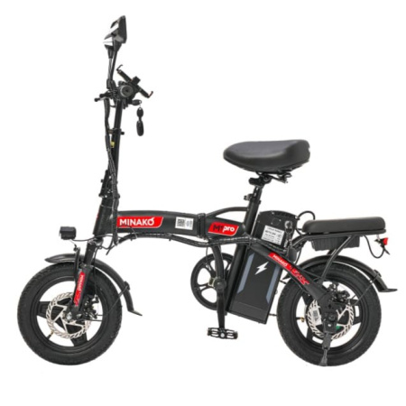 Электровелосипед Minako M.1, Красный - интернет-магазин надежной и качественной электроники UralElectronica г. Москва